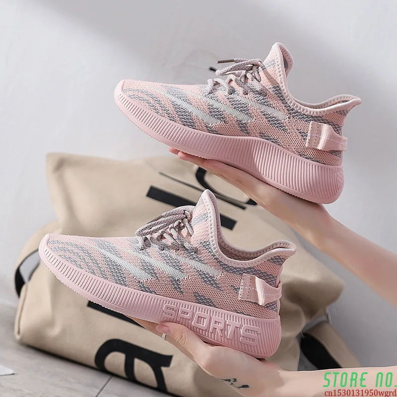 

Women's Sneakers 2021 Summer Fashion Trendy All-Match Shoes Casual Breathable Shoes Ladies Lace-Up Vulcanize Shoes