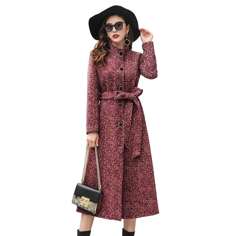 High Quality Tweed Wool Coat 2019 New Autumn Winter Coats Outwear Women Single-breasted Fashion Slim Thick Long Woolen Coat
High Quality Tweed Wool Coat 2019 New Autumn Winter Coats Outwear Women Single-breasted Fashion Slim Thick Long Woolen Coat