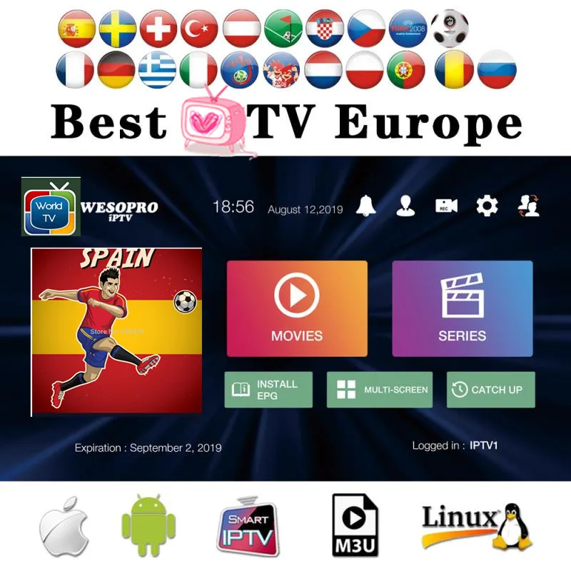 Premium IPTV With M3U IPTV Local Live TV HD/FHD/4K/UHD/HEVC DAZN Movistar LaLiga INFINTIL DEPORTES ESP ES espana no Adult
Premium IPTV With M3U IPTV Local Live TV HD/FHD/4K/UHD/HEVC DAZN Movistar LaLiga INFINTIL DEPORTES ESP ES espana no Adult