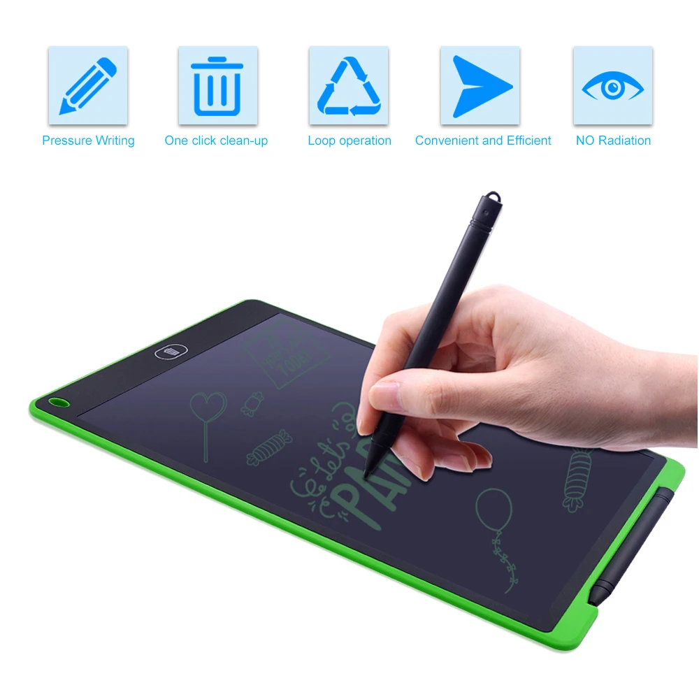 12 Inch LCD Digital Writing Tablet Drawing Board Sketchpad Electronic Graphic Board with Mouse Pad & Ruler
12 Inch LCD Digital Writing Tablet Drawing Board Sketchpad Electronic Graphic Board with Mouse Pad & Ruler