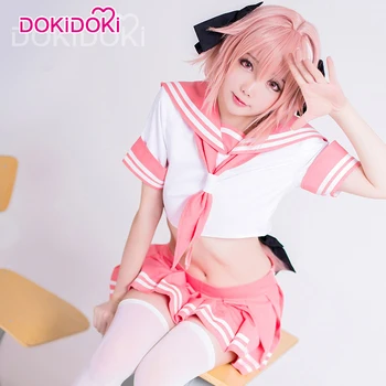 DokiDoki Fate/Apocrypha Astolfo Cosplay Costume Anime Game Fate Cosplay Astolfo Sailor Uniform Women Cute Pink Dress
DokiDoki Fate/Apocrypha Astolfo Cosplay Costume Anime Game Fate Cosplay Astolfo Sailor Uniform Women Cute Pink Dress