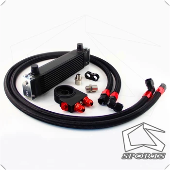 Universal New-style AN10 10 row oil cooler + thermostat Sandwich Plate kit
Universal New-style AN10 10 row oil cooler + thermostat Sandwich Plate kit