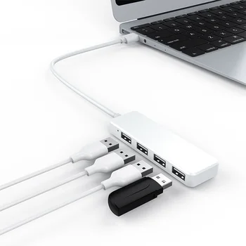 2.0 For Laptop Computer Tablet Plug And Play USB Hub Portable PC Mini High Speed Desktop 4 Ports Splitter Durable Ultra Thin
2.0 For Laptop Computer Tablet Plug And Play USB Hub Portable PC Mini High Speed Desktop 4 Ports Splitter Durable Ultra Thin