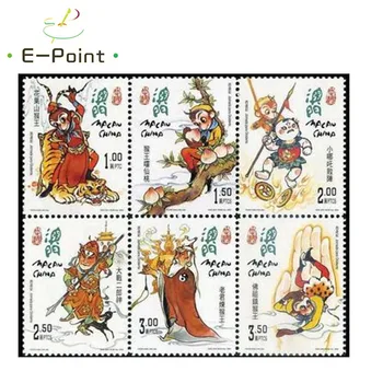 6 PCS China Macao Postage Stamps 2000 Chinese Literature and characters Journey to the West
6 PCS China Macao Postage Stamps 2000 Chinese Literature and characters Journey to the West