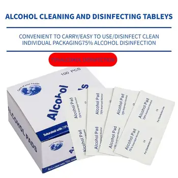 100Pcs Disposable Alcohol Cotton Pads Tablets Wounds Disinfection Wipes Cleanser Phone Hand Sanitizing Paper Towels
100Pcs Disposable Alcohol Cotton Pads Tablets Wounds Disinfection Wipes Cleanser Phone Hand Sanitizing Paper Towels