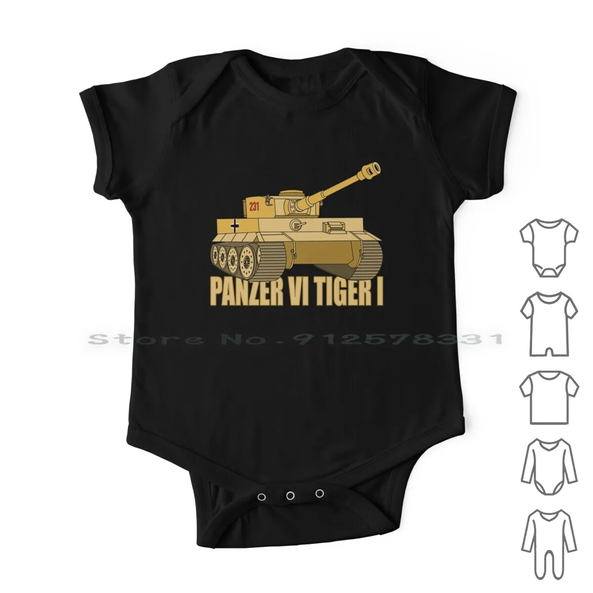 

Танк Panzer Vi Tiger I в подарок, немецкие армейские майки Ww2, Одежда для новорожденных, комбинезоны, хлопковые комбинезоны, армейский Танк Ww2, Германия, вторая