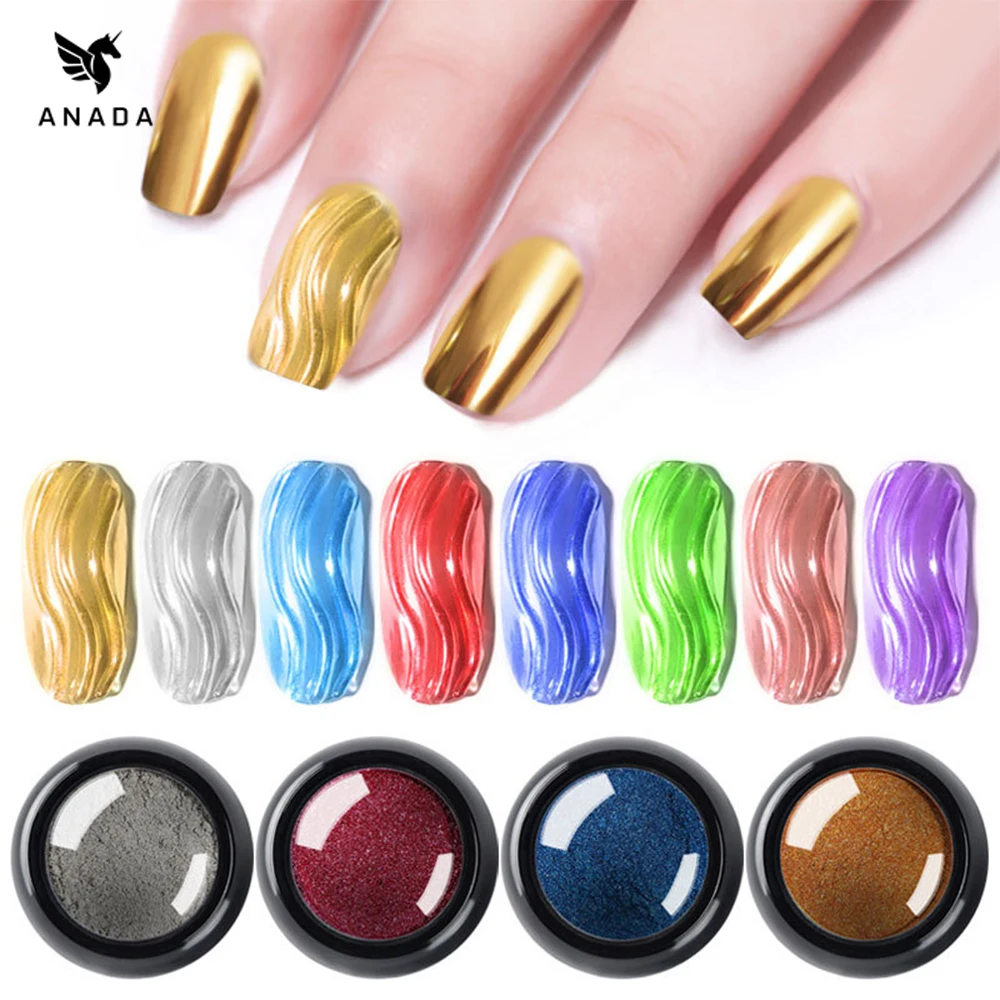 ANADA Magic Mirror Rose Gold Silver Powder Sparkles Powder Nail Glitter Shinee DIY Manicure Nail Art Nail Decoration Tools 
ANADA Magic Mirror Rose Gold Silver Powder Sparkles Powder Nail Glitter Shinee DIY Manicure Nail Art Nail Decoration Tools