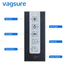 CE Certified AC 12V Black Rectangle Induction Shower Radio Control Panel For Shower Cabinet Control Replacement
CE Certified AC 12V Black Rectangle Induction Shower Radio Control Panel For Shower Cabinet Control Replacement