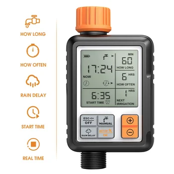 LCD Screen Electronic Automatic Water Timer Sprinkler Controller Outdoor Garden Timer Automatic Watering Device Irrigation Tools
LCD Screen Electronic Automatic Water Timer Sprinkler Controller Outdoor Garden Timer Automatic Watering Device Irrigation Tools