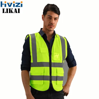 Breathable Traffic Night Work Security Running Cycling Safety Reflective Vest High Visibility Reflective Safety Jacket
Breathable Traffic Night Work Security Running Cycling Safety Reflective Vest High Visibility Reflective Safety Jacket