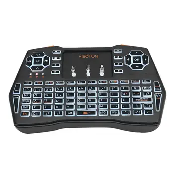Mini LED Backlit 2.4GHz Wireless Keyboard Fly Air Mouse Touchpad English Russian German Spanish for Android TV BOX i8 Plus
Mini LED Backlit 2.4GHz Wireless Keyboard Fly Air Mouse Touchpad English Russian German Spanish for Android TV BOX i8 Plus