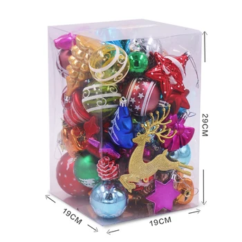 New 60-70 Pcs/Set Christmas Tree Creative Decorations Balls Boxes Of Christmas Snowflakes and Packages Ornament Decorative Ornam
New 60-70 Pcs/Set Christmas Tree Creative Decorations Balls Boxes Of Christmas Snowflakes and Packages Ornament Decorative Ornam