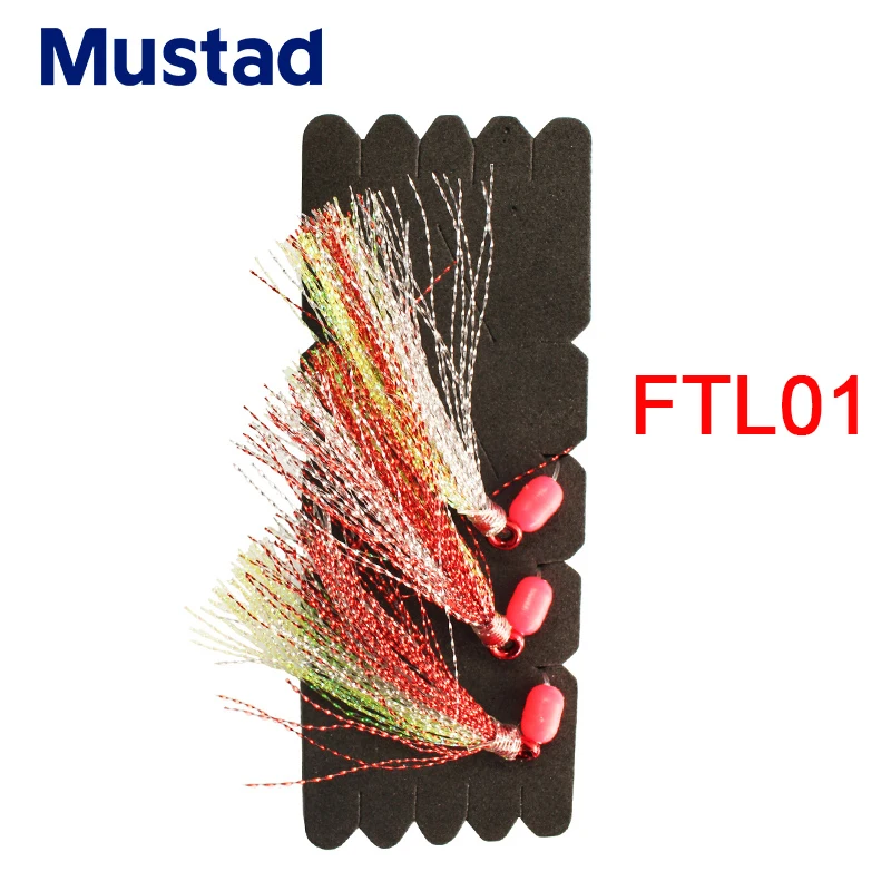 Mustad Норвежское происхождение рыболовные крючки Fastach поводки длинные красные