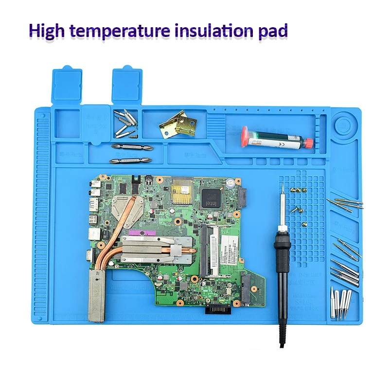 Repair Pad Insulation Heat-Resistant Soldering Station Silicon Soldering Mat Work Pad Desk Platform for BGA Soldering Station
Repair Pad Insulation Heat-Resistant Soldering Station Silicon Soldering Mat Work Pad Desk Platform for BGA Soldering Station
