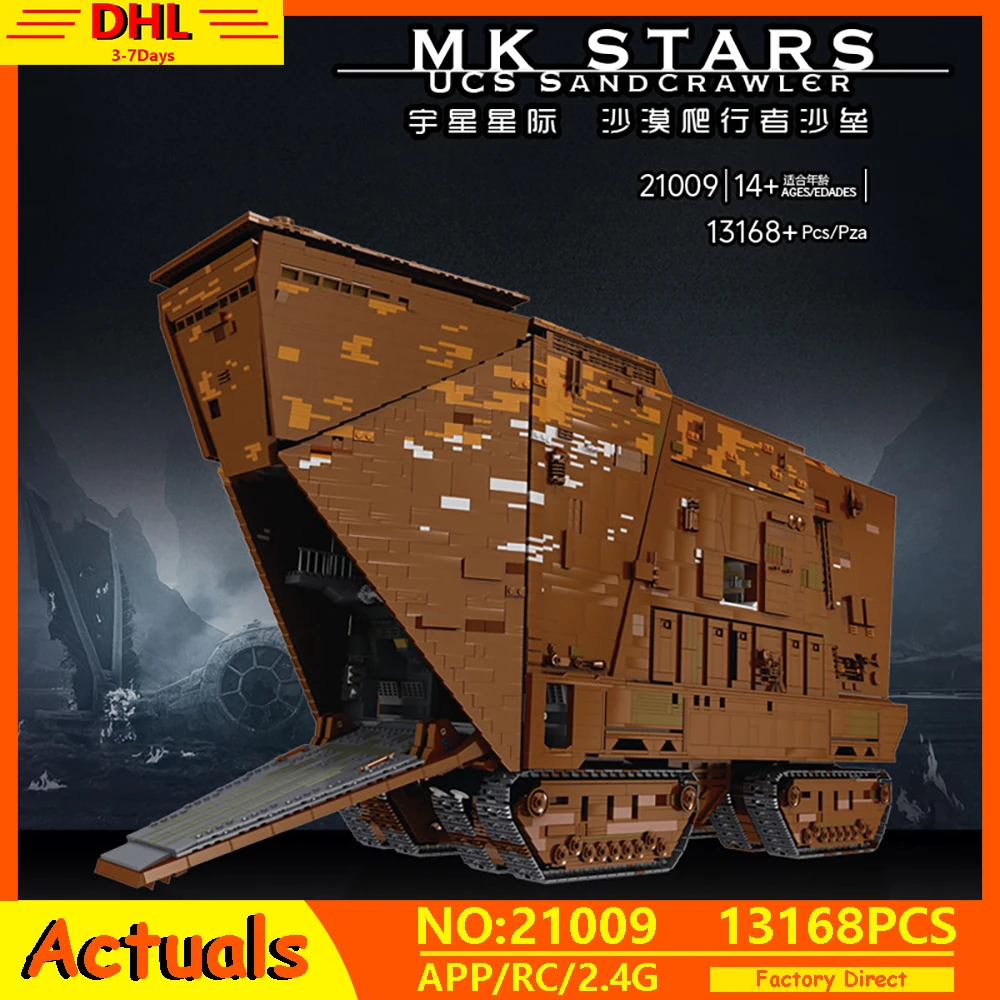 05038 Star Toys Wars The Cavegod UCS Sandcrawler Assembly Model Kit Building Blocks Bricks Compatible MOC 13289 Toys Kids Gifts
05038 Star Toys Wars The Cavegod UCS Sandcrawler Assembly Model Kit Building Blocks Bricks Compatible MOC 13289 Toys Kids Gifts
