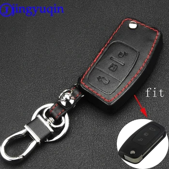 jingyuqin 3Buttons Leather Key Case Cover for Ford Fiesta Focus 2 Ecosport Kuga Escape Folding Flid Key
jingyuqin 3Buttons Leather Key Case Cover for Ford Fiesta Focus 2 Ecosport Kuga Escape Folding Flid Key