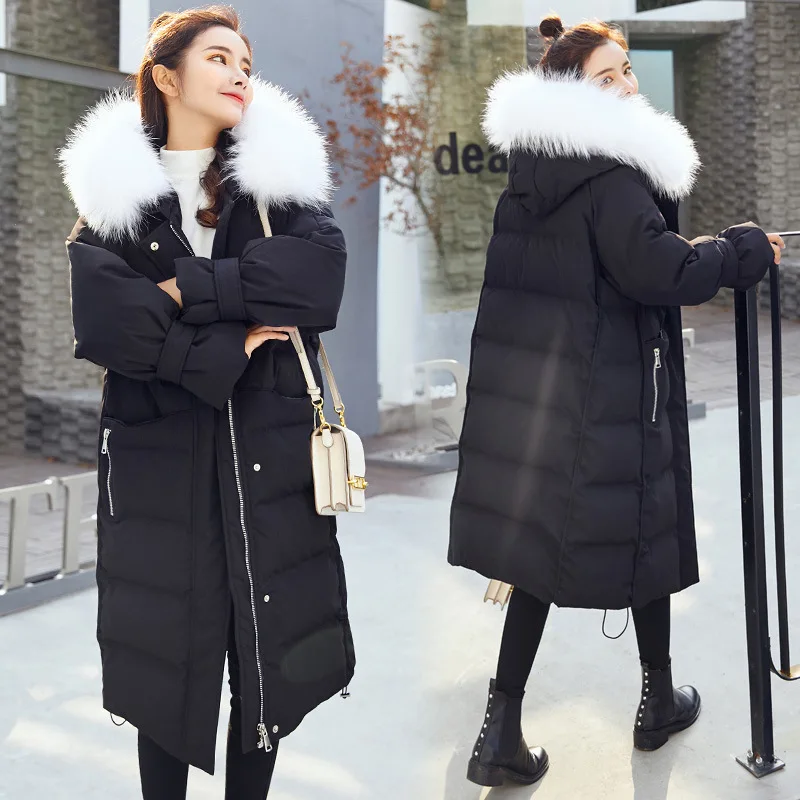 Large Fur Collar Cotton Coat Women's 2019 Loose-Fit Winter Medium-length New Style Thick Large Fur Collar Korean-style Cotton-pa
Large Fur Collar Cotton Coat Women's 2019 Loose-Fit Winter Medium-length New Style Thick Large Fur Collar Korean-style Cotton-pa