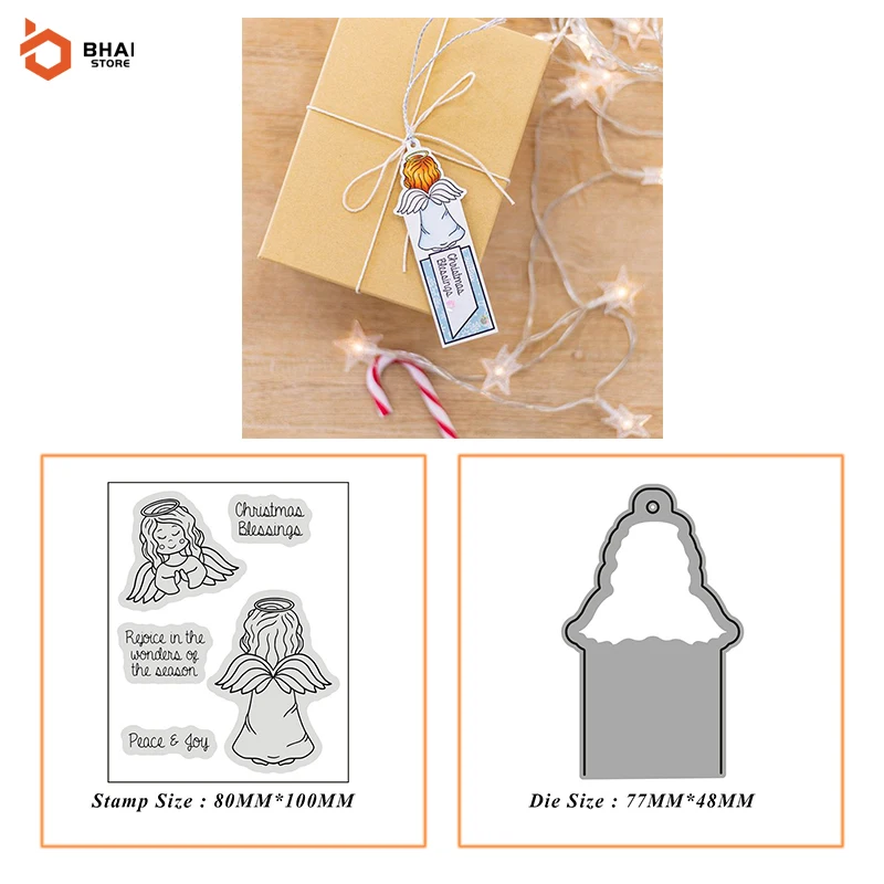 2021 Angel Girl Christmas Tag Clear Stamps and Metal Cutting Dies DIY Scrapbooking Embossing Album Seal Template Punch Stencils
2021 Angel Girl Christmas Tag Clear Stamps and Metal Cutting Dies DIY Scrapbooking Embossing Album Seal Template Punch Stencils