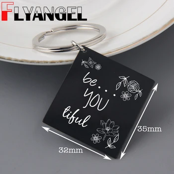 FLYANGEL Keychain Jewelry graduation Gift Engraved Be you Fashion Car Key Tag Inspirational Keyring Friend Kids Gifts
FLYANGEL Keychain Jewelry graduation Gift Engraved Be you Fashion Car Key Tag Inspirational Keyring Friend Kids Gifts