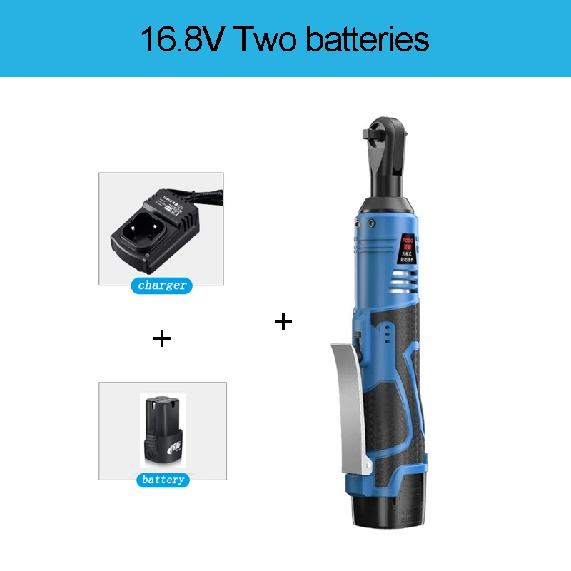 16.8V Electric Wrench Kit 3/8 Cordless Ratchet Wrench Rechargeable Scaffolding 60NM Torque Ratchet With lights
16.8V Electric Wrench Kit 3/8 Cordless Ratchet Wrench Rechargeable Scaffolding 60NM Torque Ratchet With lights