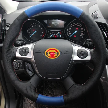 Black Synthetic Leather Blue Synthetic Leather Car Steering Wheel Cover for Ford Focus 3 2012-2014 KUGA Escape 2013-2016
Black Synthetic Leather Blue Synthetic Leather Car Steering Wheel Cover for Ford Focus 3 2012-2014 KUGA Escape 2013-2016