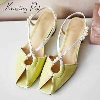 Krazing pot genuine leather beading sweet fairy dating party new peep toe women summer sandals buckle straps med square heel L55
Krazing pot genuine leather beading sweet fairy dating party new peep toe women summer sandals buckle straps med square heel L55