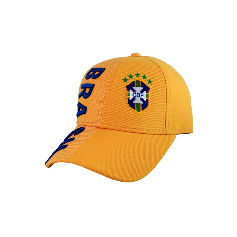 Custom Made Brazil Football Team Hat 3D Embroidered Adjustable Baseball Cap National Team Soccer Hat Wholesale Price Gorras Cap
Custom Made Brazil Football Team Hat 3D Embroidered Adjustable Baseball Cap National Team Soccer Hat Wholesale Price Gorras Cap