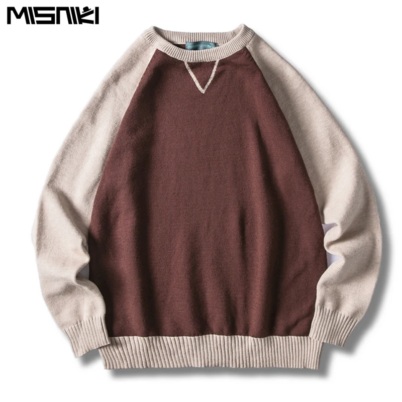 Misniki 2019 Autumn Casual Sweater O-Neck Patchwork Slim Fit Mens Sweaters Pullovers Men Pull Homme Knitwear JP29
Misniki 2019 Autumn Casual Sweater O-Neck Patchwork Slim Fit Mens Sweaters Pullovers Men Pull Homme Knitwear JP29