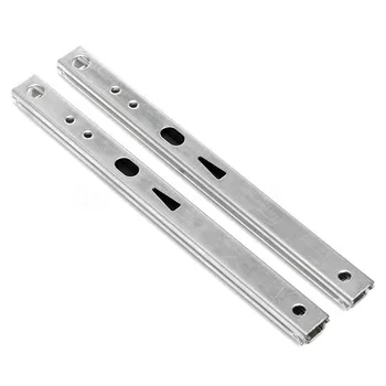 Drawer Steel Ball Rail Slide Drawer Slide Ball Guide Two Sections 17mm Wide Steel Fold Furniture Hardware Fittings 
Drawer Steel Ball Rail Slide Drawer Slide Ball Guide Two Sections 17mm Wide Steel Fold Furniture Hardware Fittings