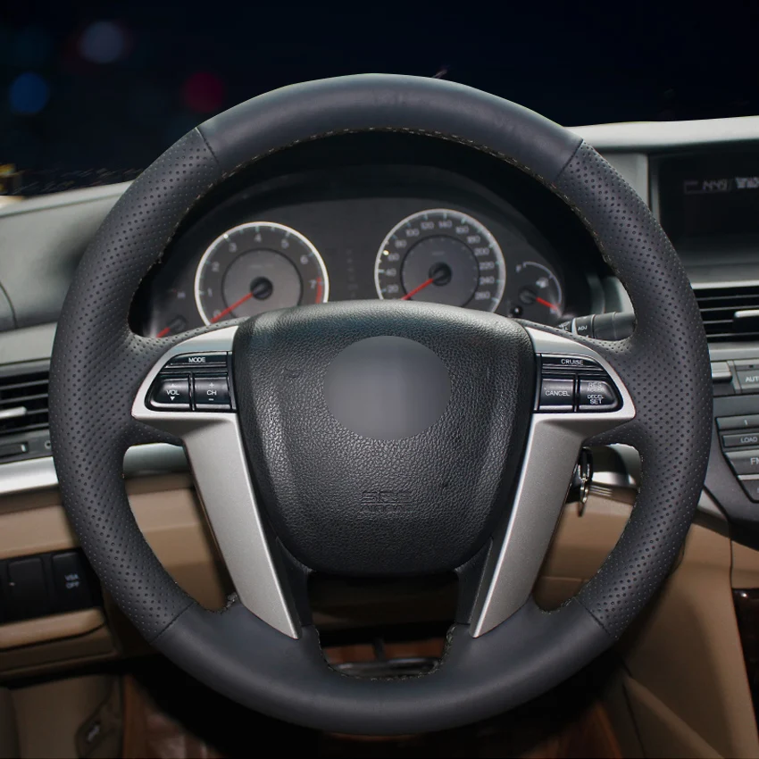 Черная искусственная кожа Чехол рулевого колеса автомобиля для Honda Accord 8 2008-2012 Odyssey 2011-2017 Crosstour 2012 пилот
Черная искусственная кожа Чехол рулевого колеса автомобиля для Honda Accord 8 2008-2012 Odyssey 2011-2017 Crosstour 2012 пилот