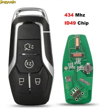 Jingyuqin Remote Car Key Control 433.92MHZ ID49 Chip For Ford Mustang Edge Explorer Fusion Mondeo Kuka 4 Buttons Smart Fob 
Jingyuqin Remote Car Key Control 433.92MHZ ID49 Chip For Ford Mustang Edge Explorer Fusion Mondeo Kuka 4 Buttons Smart Fob
