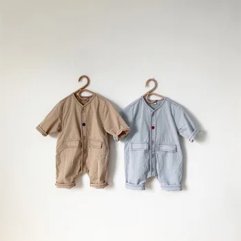 2019 Baby Boys Bodysuits Autumn Newborn Girls One-Piece Jumpsuits Cute Fake Pocket Long Sleeve Body Suits with Legs Sunsuit
2019 Baby Boys Bodysuits Autumn Newborn Girls One-Piece Jumpsuits Cute Fake Pocket Long Sleeve Body Suits with Legs Sunsuit