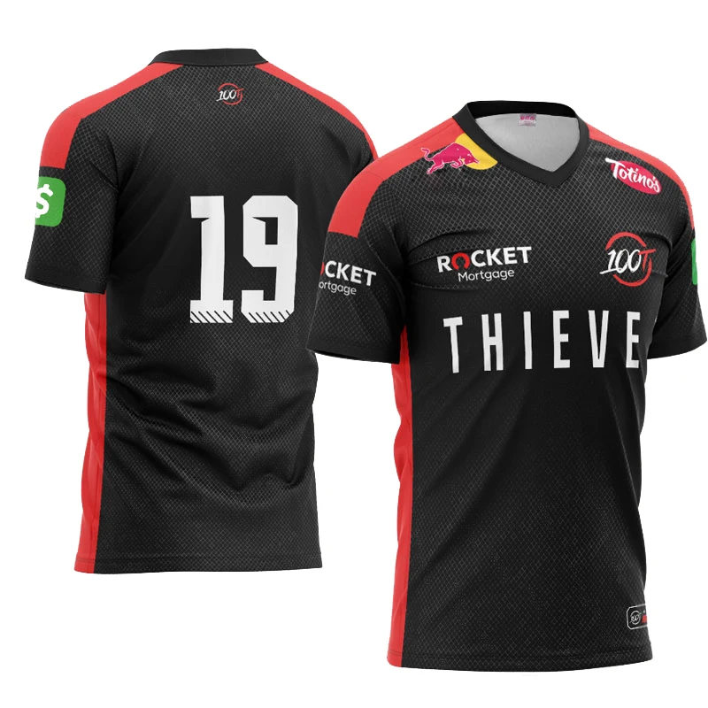 LOL CSGO Team 100T thieves Jerseys Customized Name T shirt Fans Jersey Men Women T-shirts Custom Tee Shirt Homme
LOL CSGO Team 100T thieves Jerseys Customized Name T shirt Fans Jersey Men Women T-shirts Custom Tee Shirt Homme
