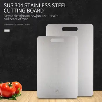 Chopping Block Rectangle Fruit and Vegetable Cutting Rectangular 304 Stainless Steel Practical Silver Cutting Board Antirust
Chopping Block Rectangle Fruit and Vegetable Cutting Rectangular 304 Stainless Steel Practical Silver Cutting Board Antirust