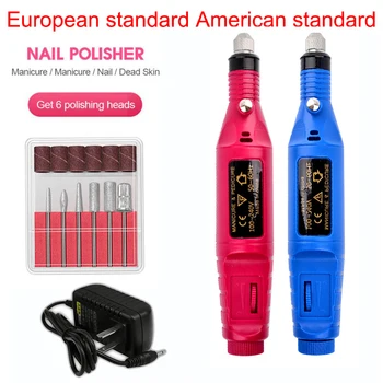EU/US plug 6Pcs/Set Professional Nail machine Polisher pedicure tools Electric Drills File Manicure Tool Portable Dropshipping
EU/US plug 6Pcs/Set Professional Nail machine Polisher pedicure tools Electric Drills File Manicure Tool Portable Dropshipping