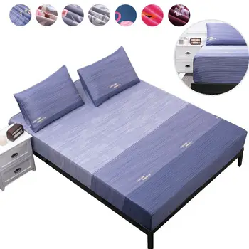 Simplicity Pure Pattern Printing Brushed Fitted Sheet Mattress Cover With Elastic Band Soft Bedding Linens Home Textile
Simplicity Pure Pattern Printing Brushed Fitted Sheet Mattress Cover With Elastic Band Soft Bedding Linens Home Textile
