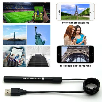 Adjustable 1000mAh Smart WIFI Digital USB Charging 70x Magnifier Telescope Monocular Camera CLH@8 
Adjustable 1000mAh Smart WIFI Digital USB Charging 70x Magnifier Telescope Monocular Camera CLH@8
