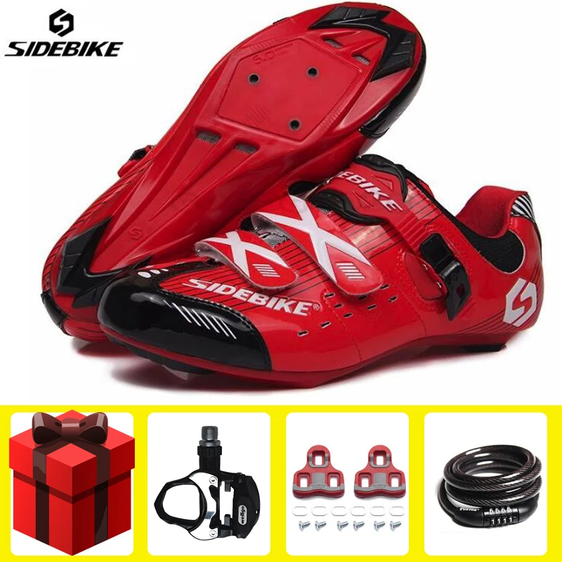 SIDEBIKE Cycling Shoes men sapatilha ciclismo add pedal set locks Ultralight Breathable Locking Triathlon Racing Bicycle Shoes
SIDEBIKE Cycling Shoes men sapatilha ciclismo add pedal set locks Ultralight Breathable Locking Triathlon Racing Bicycle Shoes
