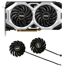 

2PCS 87MM PLD09210S12HH DC12V 0.4A 4PIN RTX2070 graphics card fan for MSI Geforce RTX 2060 2070 2080 Super Ventus XS OC graphics