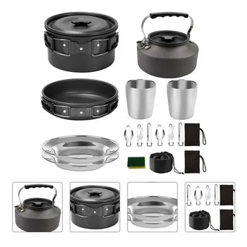1 Set Lightweight Compact Practical Durable Reusable Cookware Camping Tools Cooking Tool Hiking Camping
1 Set Lightweight Compact Practical Durable Reusable Cookware Camping Tools Cooking Tool Hiking Camping