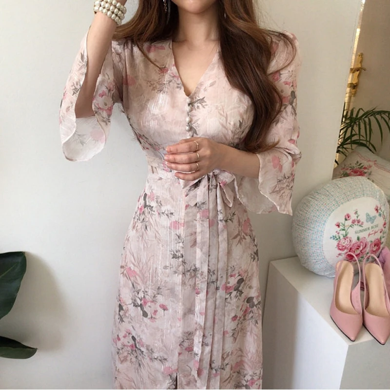 2020 Chic Summer Women Print Midi Chiffon Dress Slim Elegant Bandage Dress Elegant Runway Dresses Vestido Party Dress Loose
2020 Chic Summer Women Print Midi Chiffon Dress Slim Elegant Bandage Dress Elegant Runway Dresses Vestido Party Dress Loose