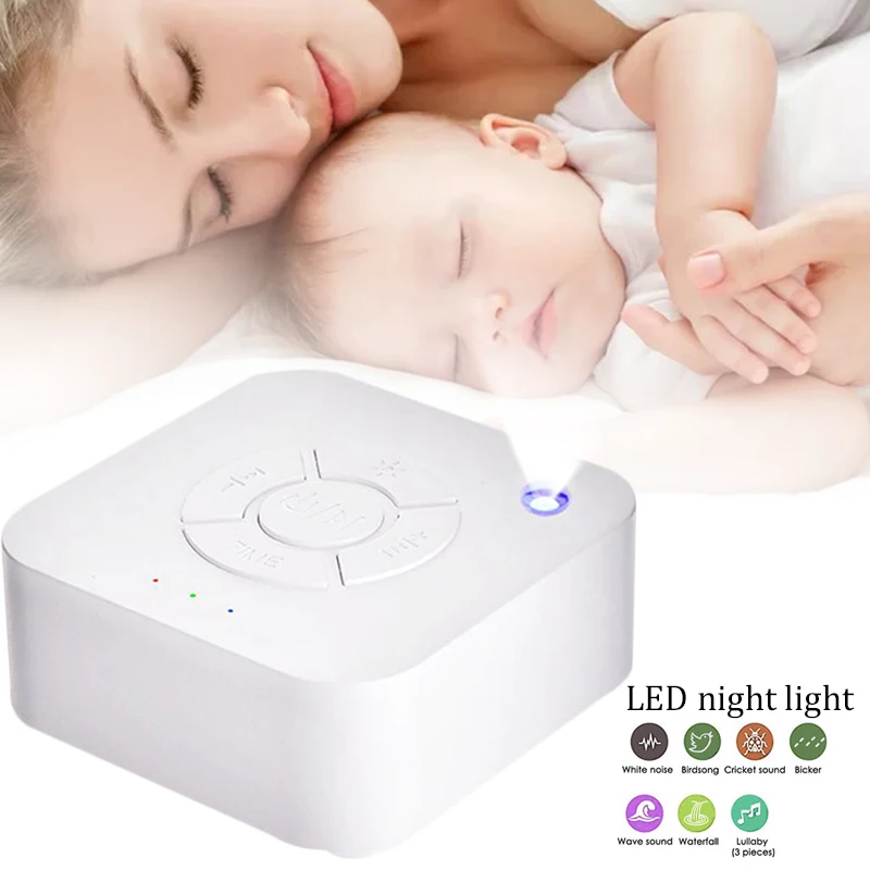 Night Lights Sleep Sound Machine For Sleeping Relaxation Baby Adult Travel Noise USB Rechargeable Timed Shutdown | Лампы и освещение