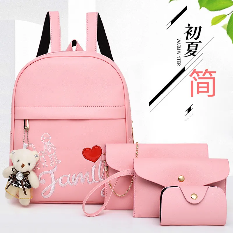 2018 New Style Backpack Simple Fashion Embroidery Four-piece Set Multi-functional Picture Backpack WOMEN'S Bag
2018 New Style Backpack Simple Fashion Embroidery Four-piece Set Multi-functional Picture Backpack WOMEN'S Bag