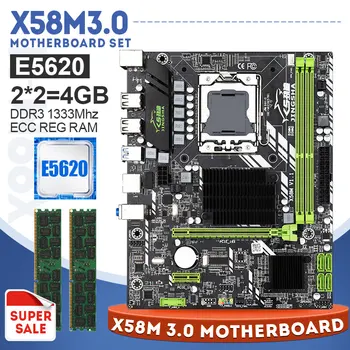 X58 Motherboard LGA 1366 socket Combo with E5620 Processor and 2*2GB DDR3 1333MHZ Memory Ram USB3.0 MATX DDR3 PCI-E Slot
X58 Motherboard LGA 1366 socket Combo with E5620 Processor and 2*2GB DDR3 1333MHZ Memory Ram USB3.0 MATX DDR3 PCI-E Slot