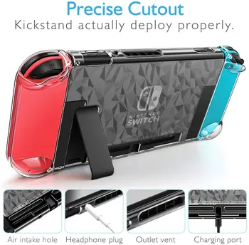 Utral Slim,Dockable,Front Back Clear Crystal Protection Shell Case Cover For Nintendo Switch NS NX Console Joy-Con Diamond Skin
Utral Slim,Dockable,Front Back Clear Crystal Protection Shell Case Cover For Nintendo Switch NS NX Console Joy-Con Diamond Skin