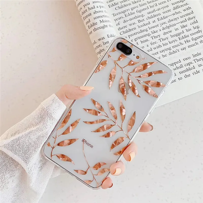 iPhone Back Cover Vintage Leaves Shockproof Leaf - 1mrk.com