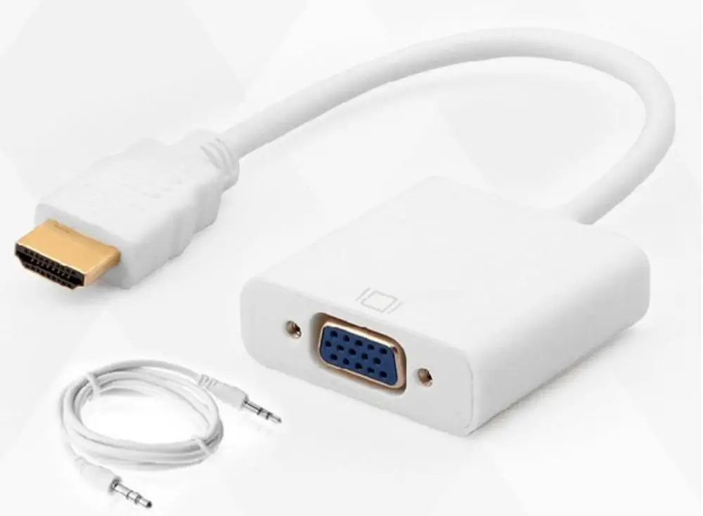 Переходник с HDMI на VGA внутренним отверстием для аудиоконвертера ТВ/проектора/HD