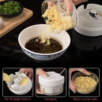 Mini 170ML Garlic Grinder Hand Pull Food Chopper Mincer Mixer Blender Meat Grinder Fruit Vegetavle Chopper Slicer Food Chopper 
Mini 170ML Garlic Grinder Hand Pull Food Chopper Mincer Mixer Blender Meat Grinder Fruit Vegetavle Chopper Slicer Food Chopper