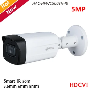 New Dahua 5MP HDCVI IR Bullet Camera 3.6mm 6mm 8mm lens Optional Fixed lens IR 80m Waterproof IP67 HAC-HFW1500TH-I8
New Dahua 5MP HDCVI IR Bullet Camera 3.6mm 6mm 8mm lens Optional Fixed lens IR 80m Waterproof IP67 HAC-HFW1500TH-I8