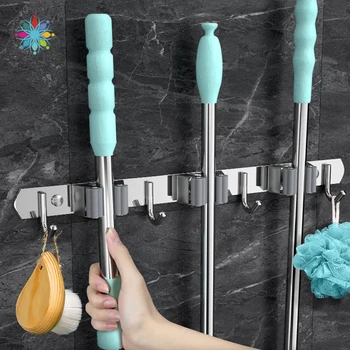 Multifunctional Stainless Steel Broom Holder Heavy Duty Practical Clip Mop Organizer Wall Mount Hook Storage Space Saving Hanger
Multifunctional Stainless Steel Broom Holder Heavy Duty Practical Clip Mop Organizer Wall Mount Hook Storage Space Saving Hanger